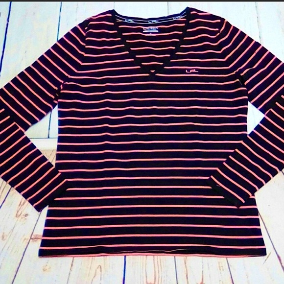 Lauren Ralph Lauren Active striped top Sz.L - Picture 1 of 6